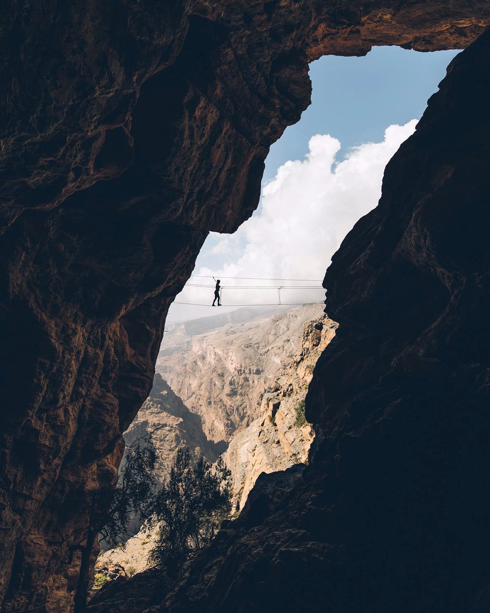 Village of Misfat al Abriyeen at golden hour